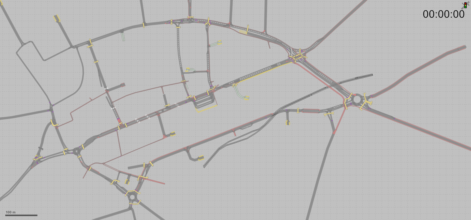 Verkehrssimulation Aarau Karte