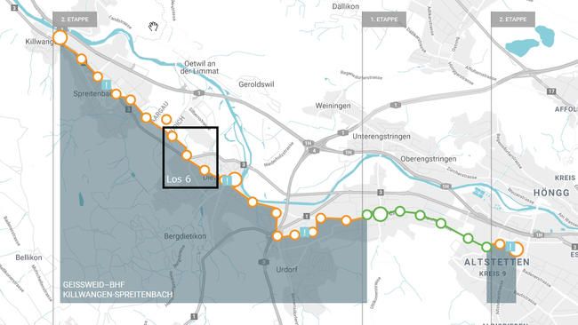 Limmattalbahn 2. Etappe 2