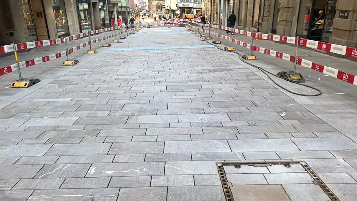 Pflästerbelag Freie Strasse