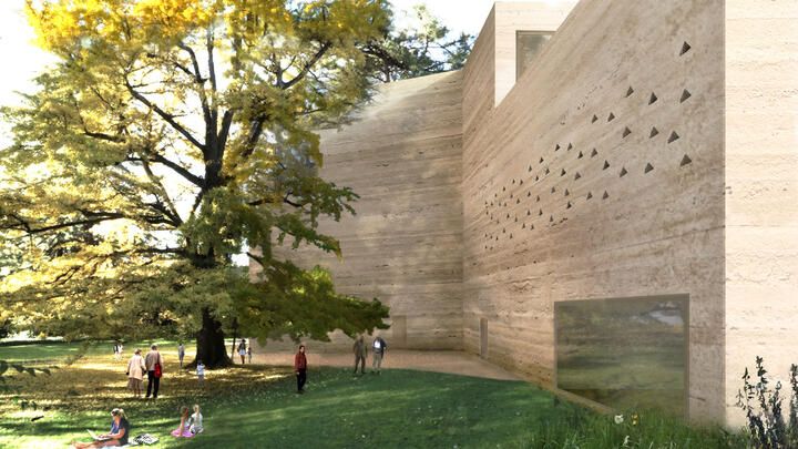 Das Neubauprojekt der Fondation Beyeler mit Atelier Peter Zumthor
Museumsneubau, Sicht aus dem Iselin-Weber-Park
