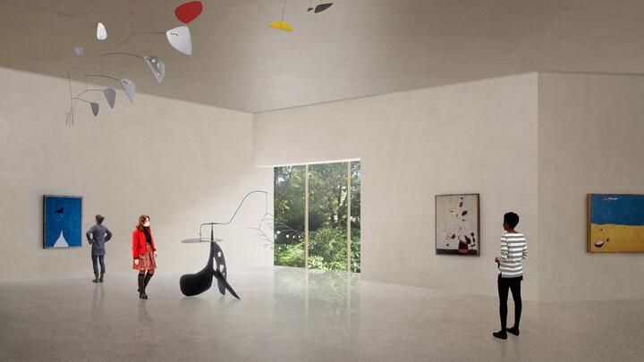 Museumsneubau, Ausstellungsraum