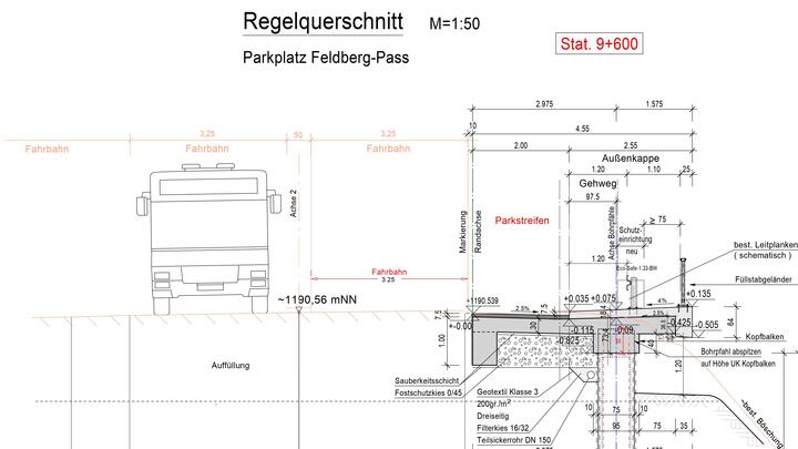 Felssicherungsmassnahmen in mehreren Teilabschnitten
