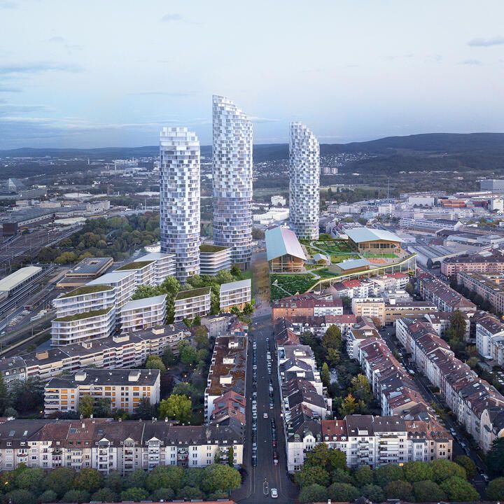 Dreispitz Nord Visualisierung Herzog & de Meuron