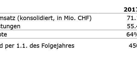 Kennzahlen Rapp Gruppe 2017