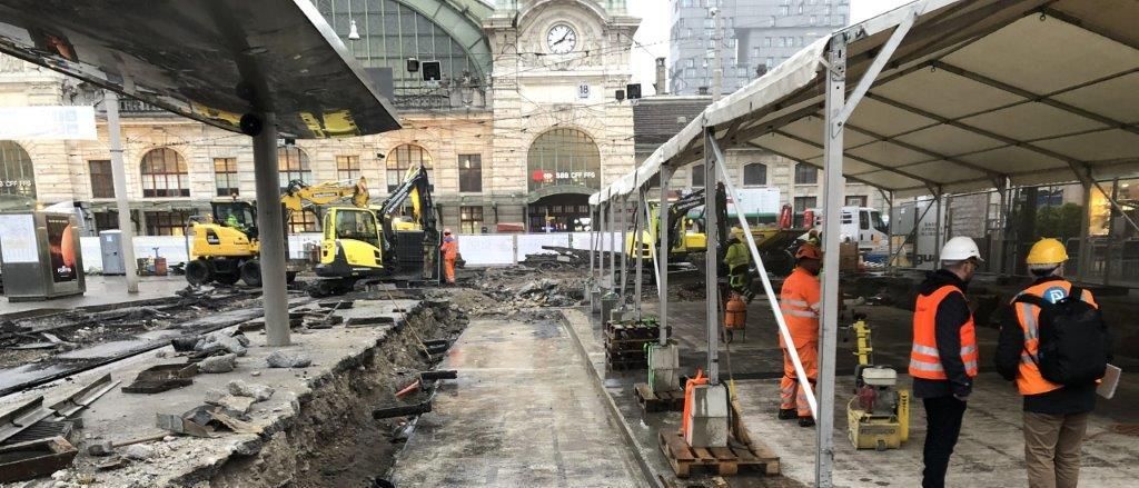 Gleiserneuerung Centralbahnplatz Basel