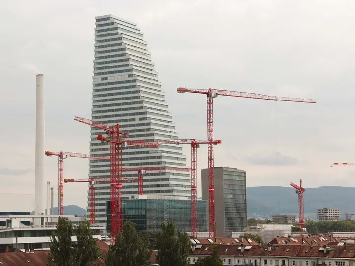 Bau 2 Roche Basel Baustellenlogistik