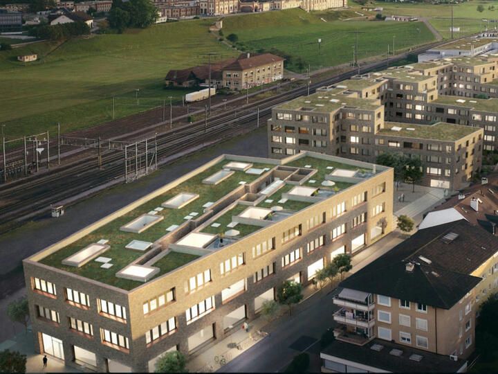 Überbauung DENSA-Areal Luftbild