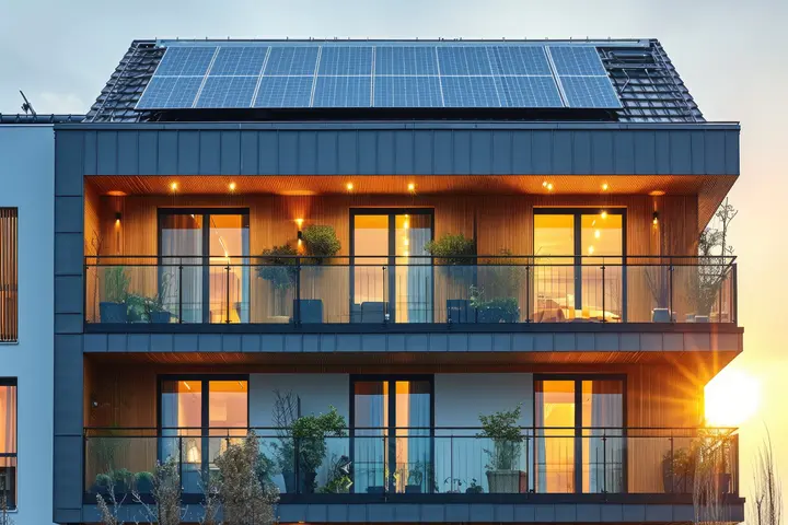 Merfamilienhaus mit Solaranlage
