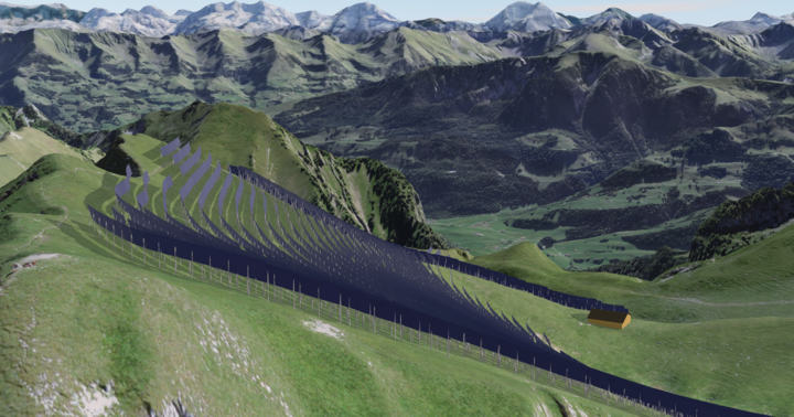 Alpine Solranlage