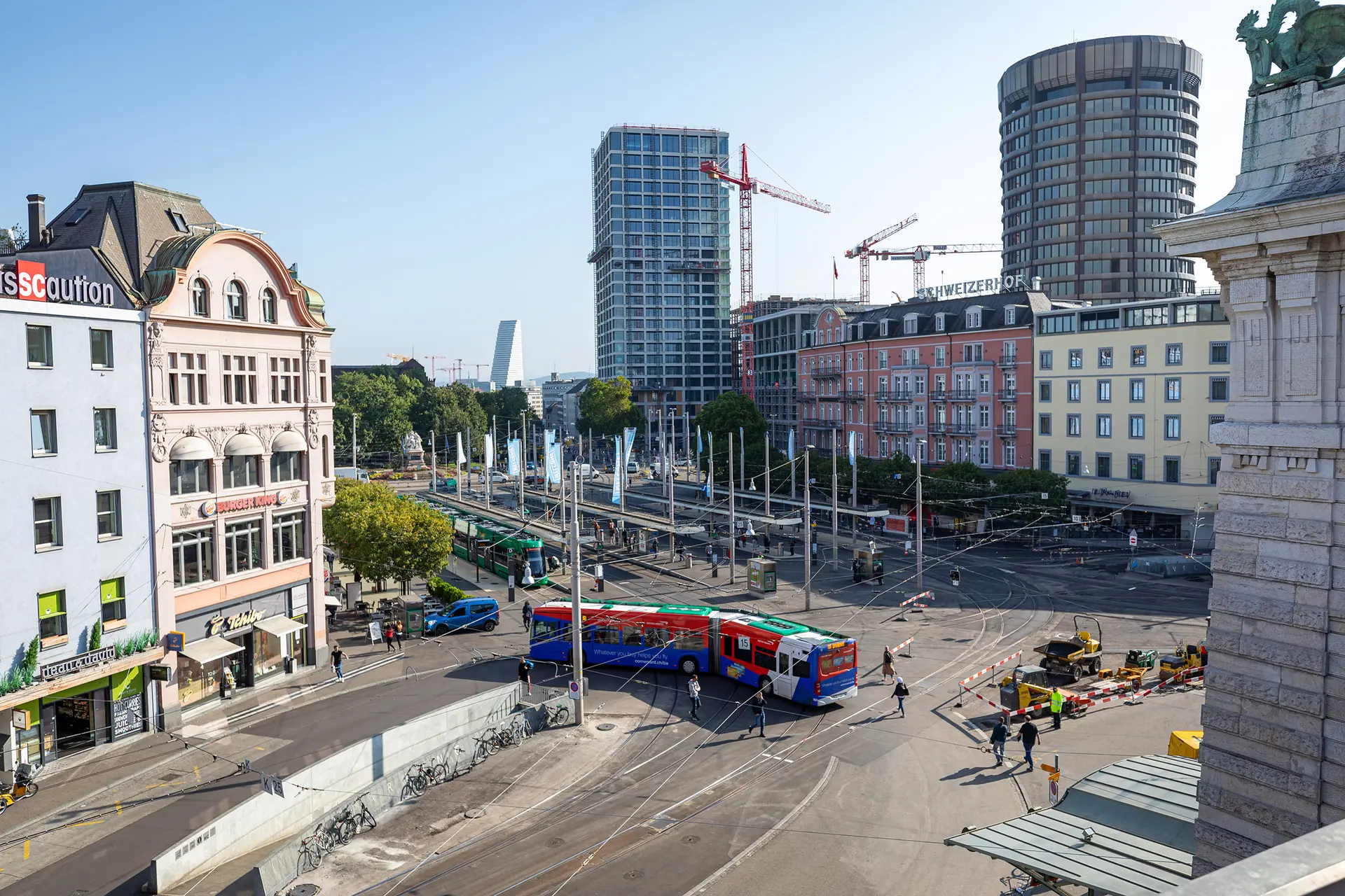 Gleiserneuerung Centralbahnplatz Basel