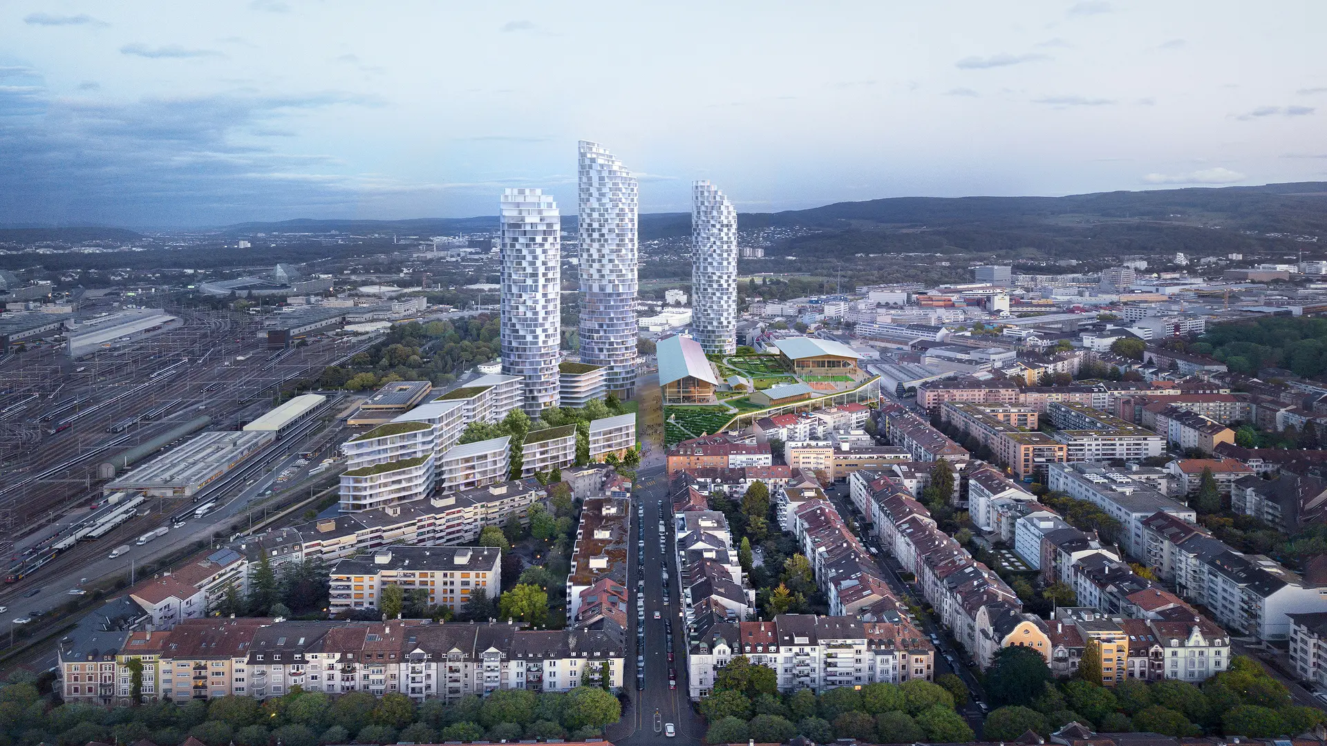 Dreispitz Nord Visualisierung Herzog & de Meuron