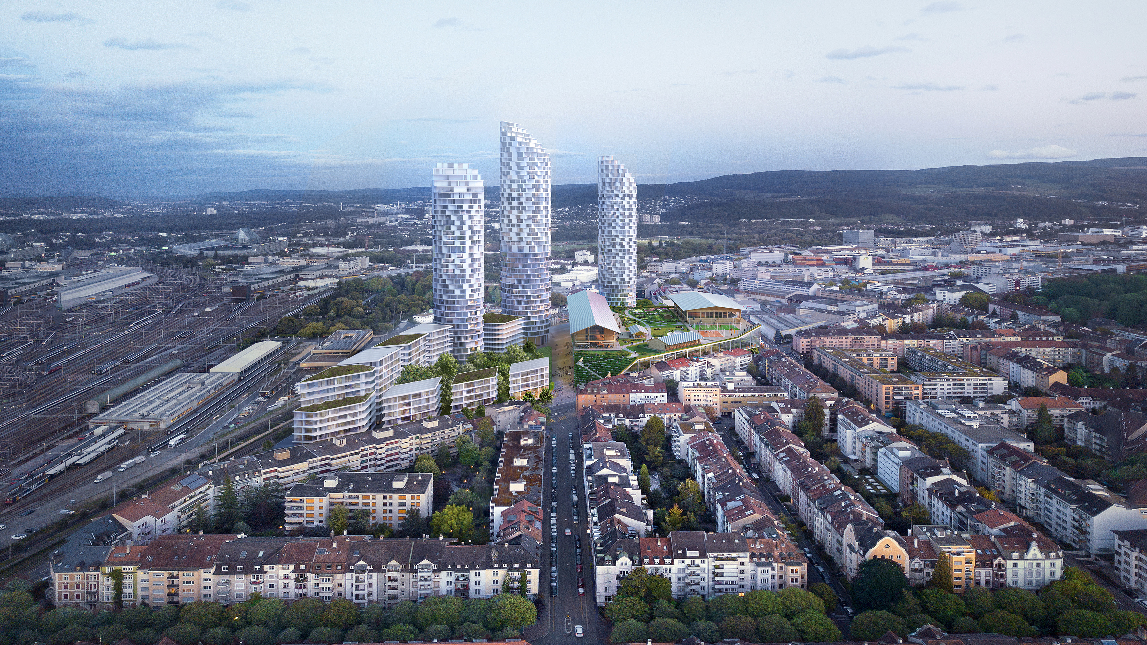 Dreispitz Nord Visualisierung Herzog & de Meuron